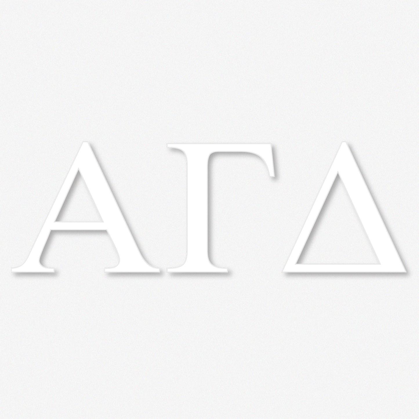 Alpha Gamma Delta | Greek Letters Window Decal
