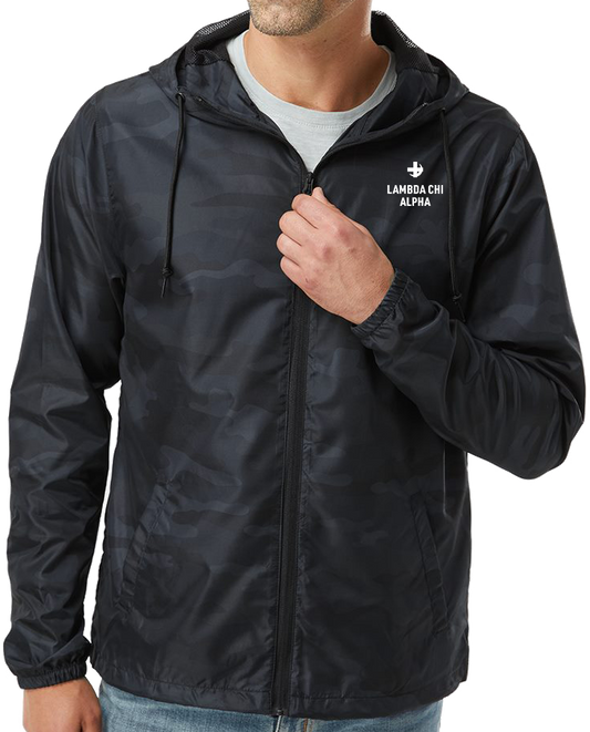 Lambda Chi Alpha | Camo Windbreaker Jacket