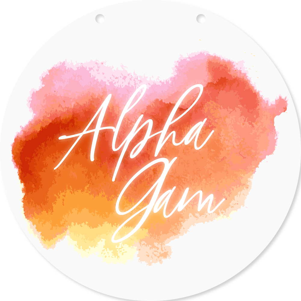 Alpha Gamma Delta | Sunset Acrylic Door Hanger