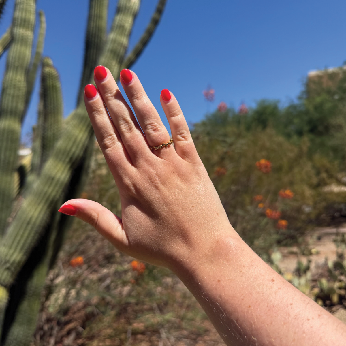 Alpha Gamma Delta | Rose Vine Ring