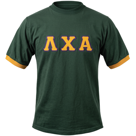 Lambda Chi Alpha |  Vintage Block Letter Jersey Shirt